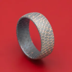 Superconductor Men's Ring Custom Made Titanium-Niobium And Copper Band