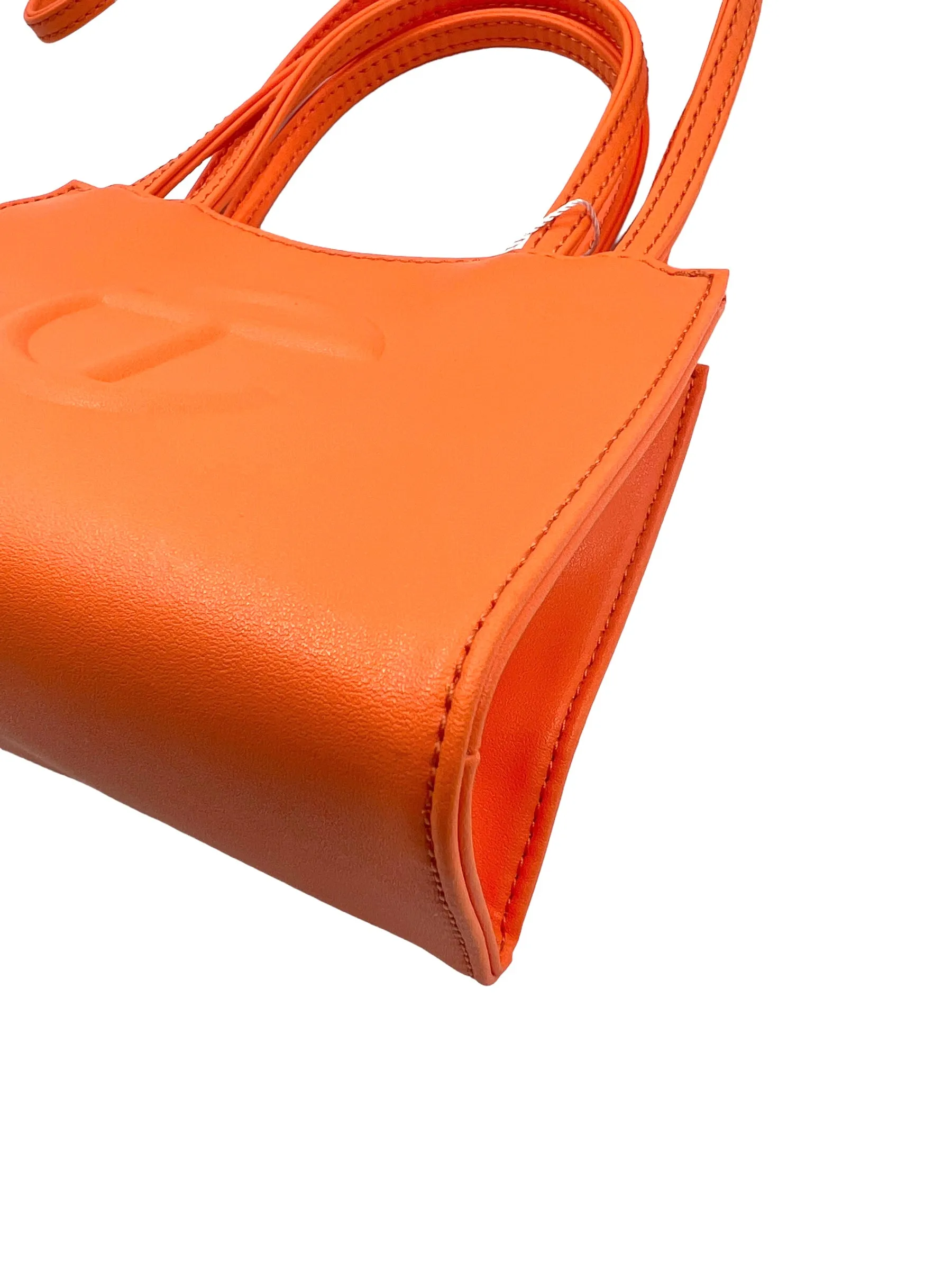 Telfar Orange Small Shopping Tote