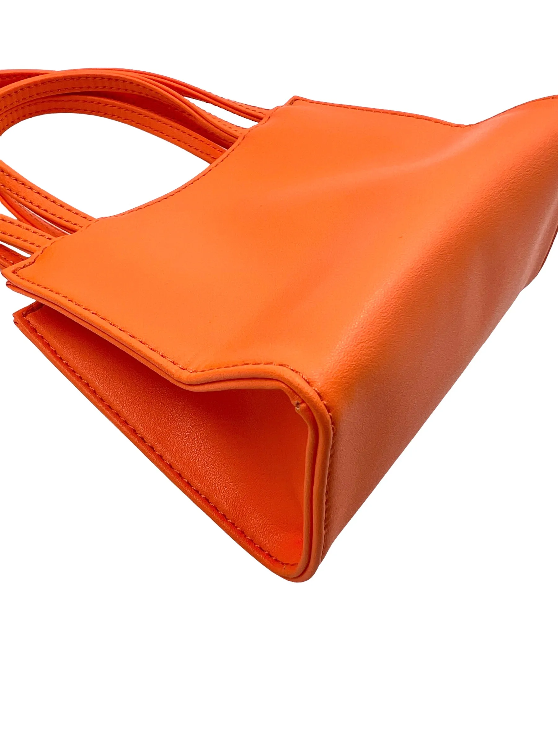 Telfar Orange Small Shopping Tote