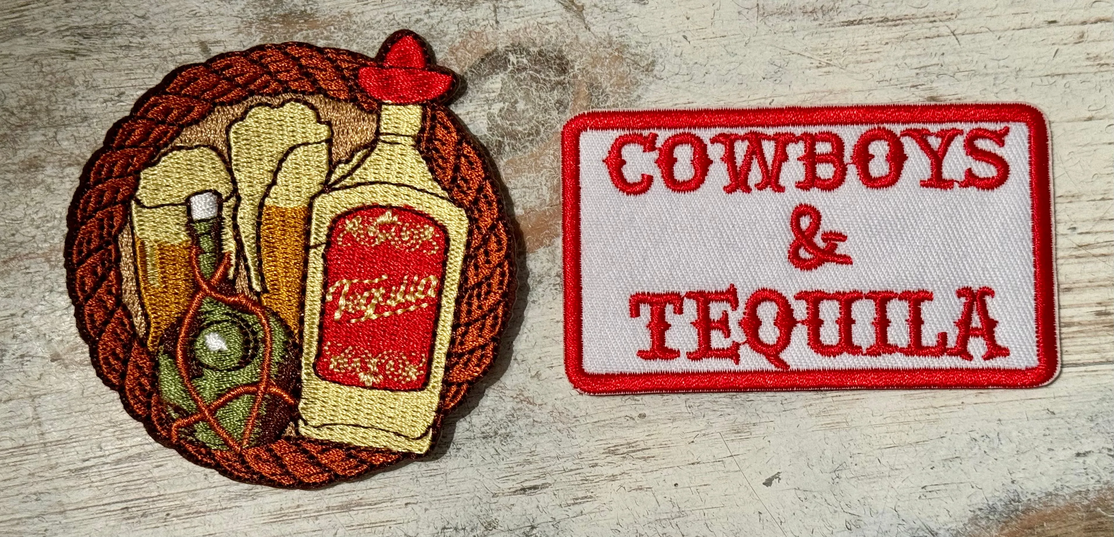 Tequila Iron On Patches