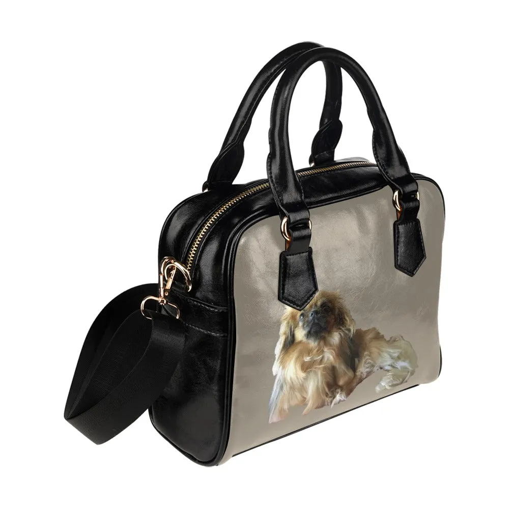 Tibetan Spaniel Shoulder Bag - Tan