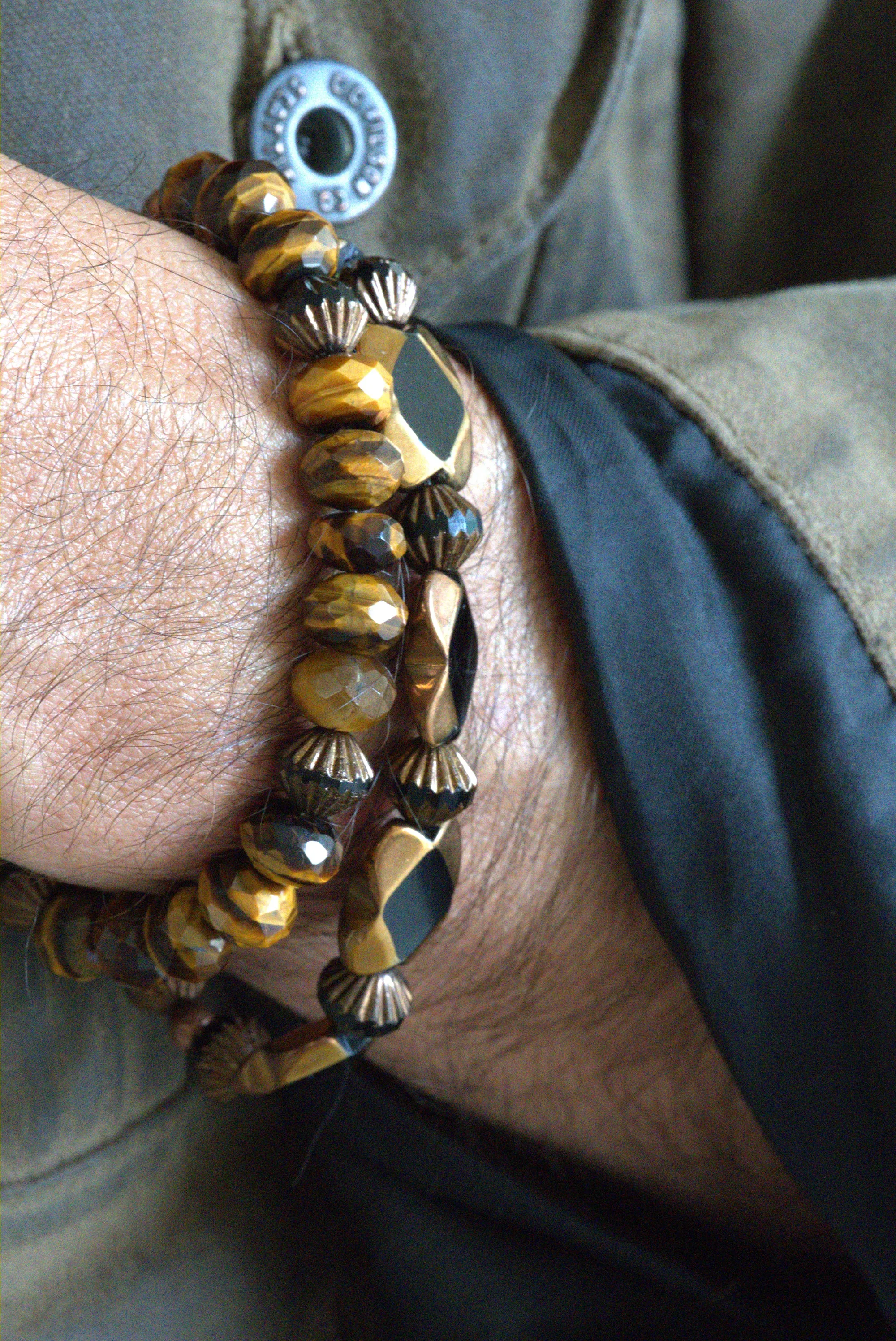 Tigers eye bracelet set