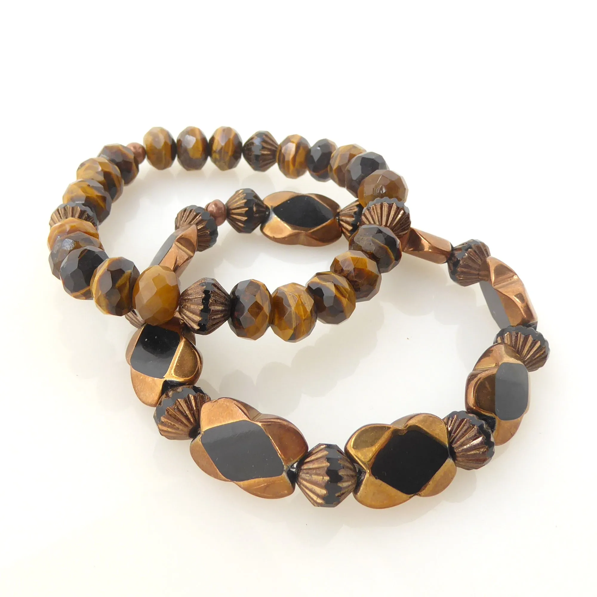 Tigers eye bracelet set