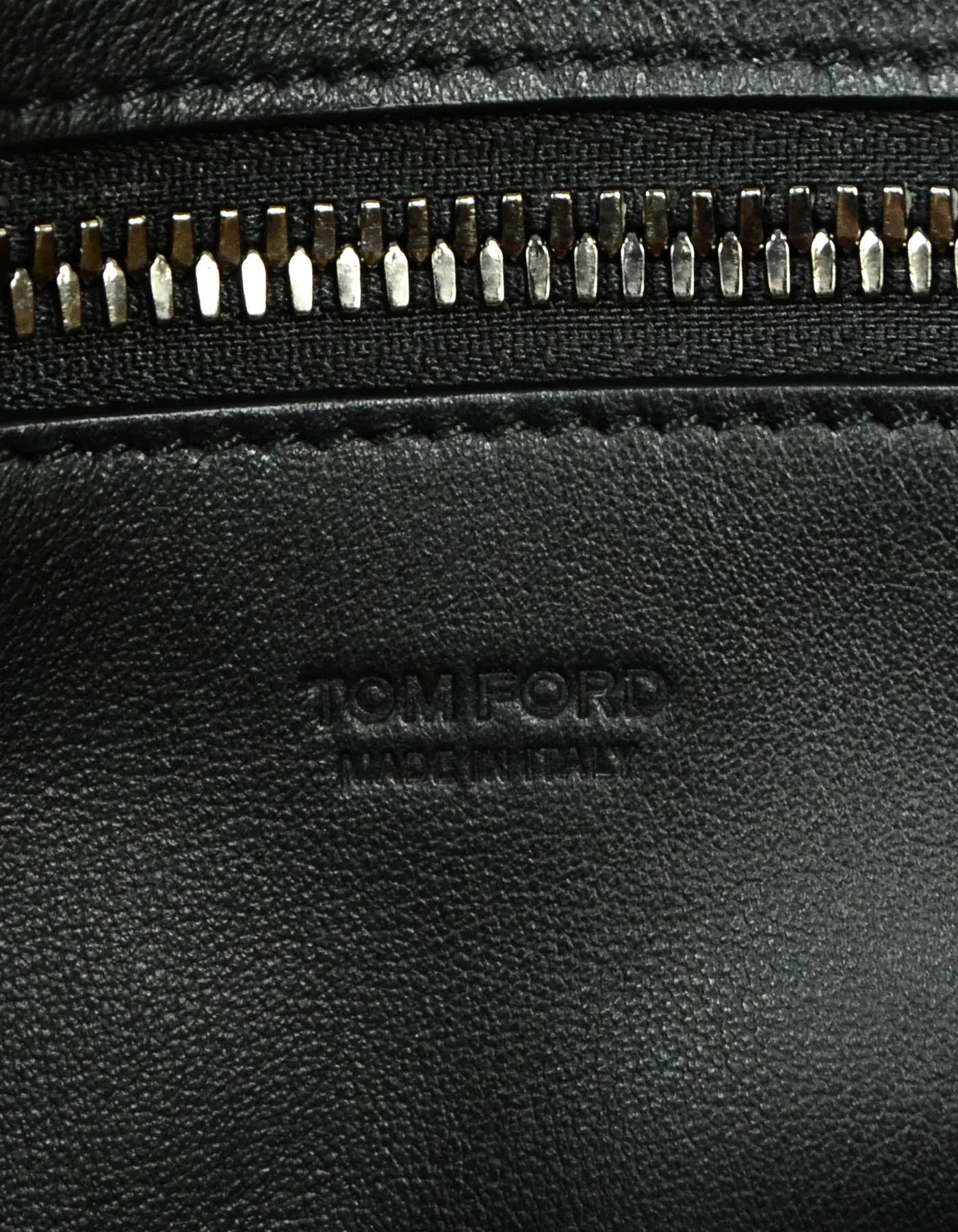 Tom Ford Black Leather Serena Tote Bag