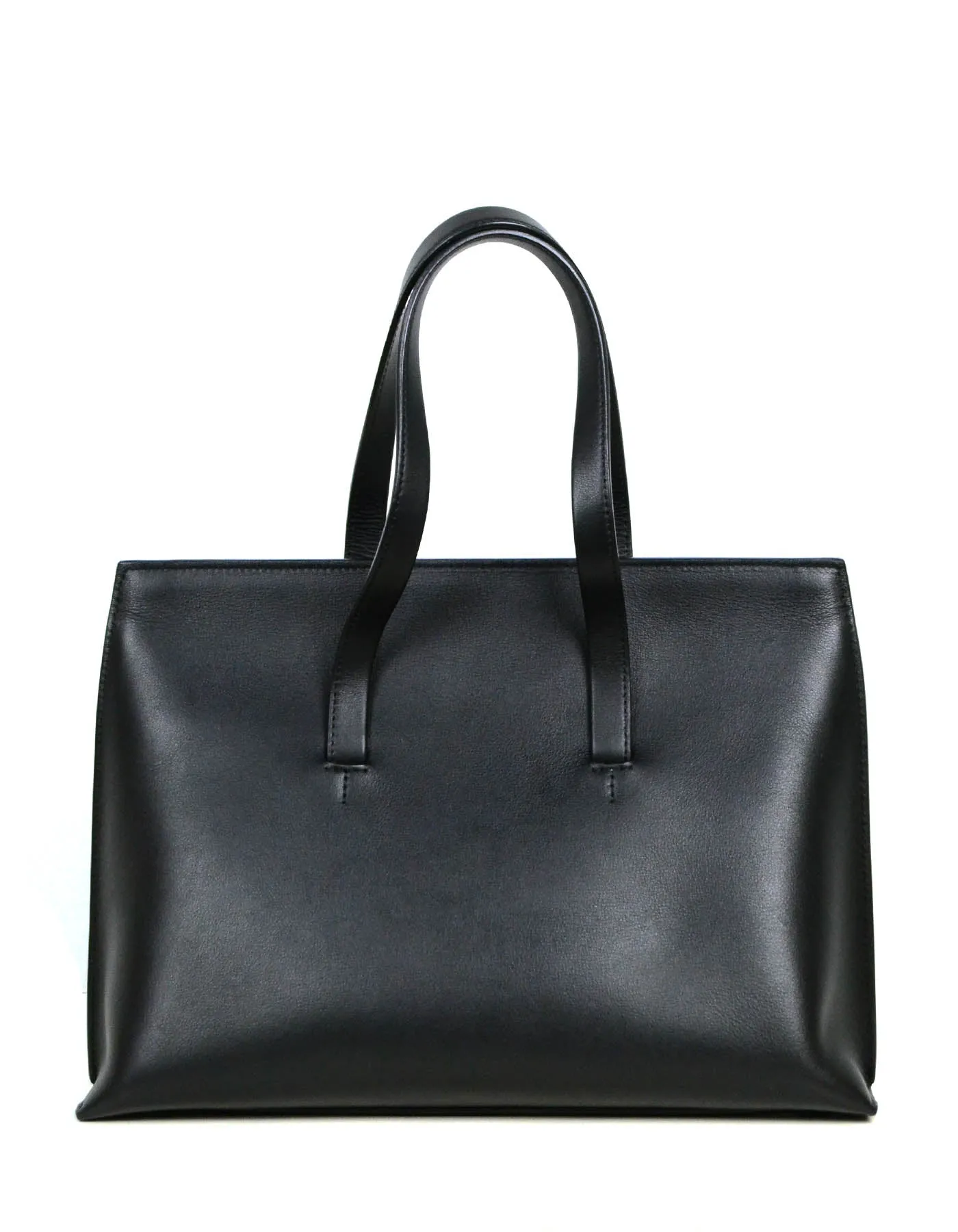 Tom Ford Black Leather Serena Tote Bag