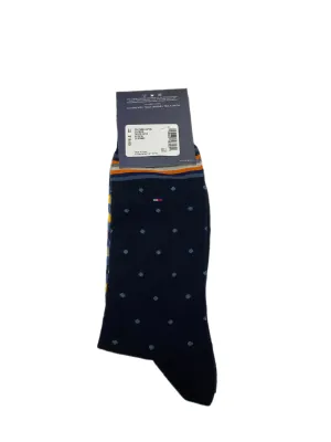 TOMMY HILFIGER Men's 2 Pairs Multicolor Premium Blend Mid Calf Socks Sz 7-12 NWT