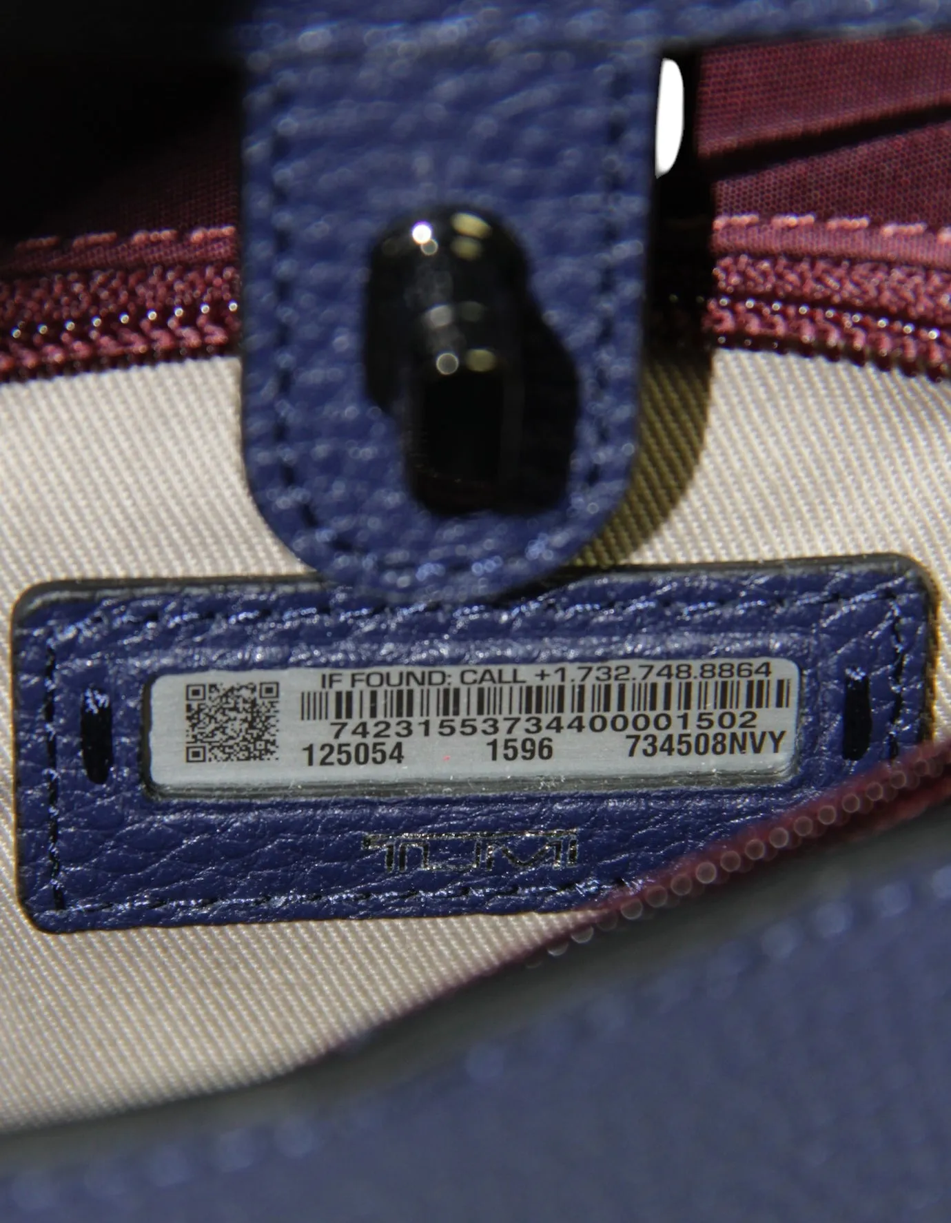 Tumi Navy Georgica Large Marina Backpack