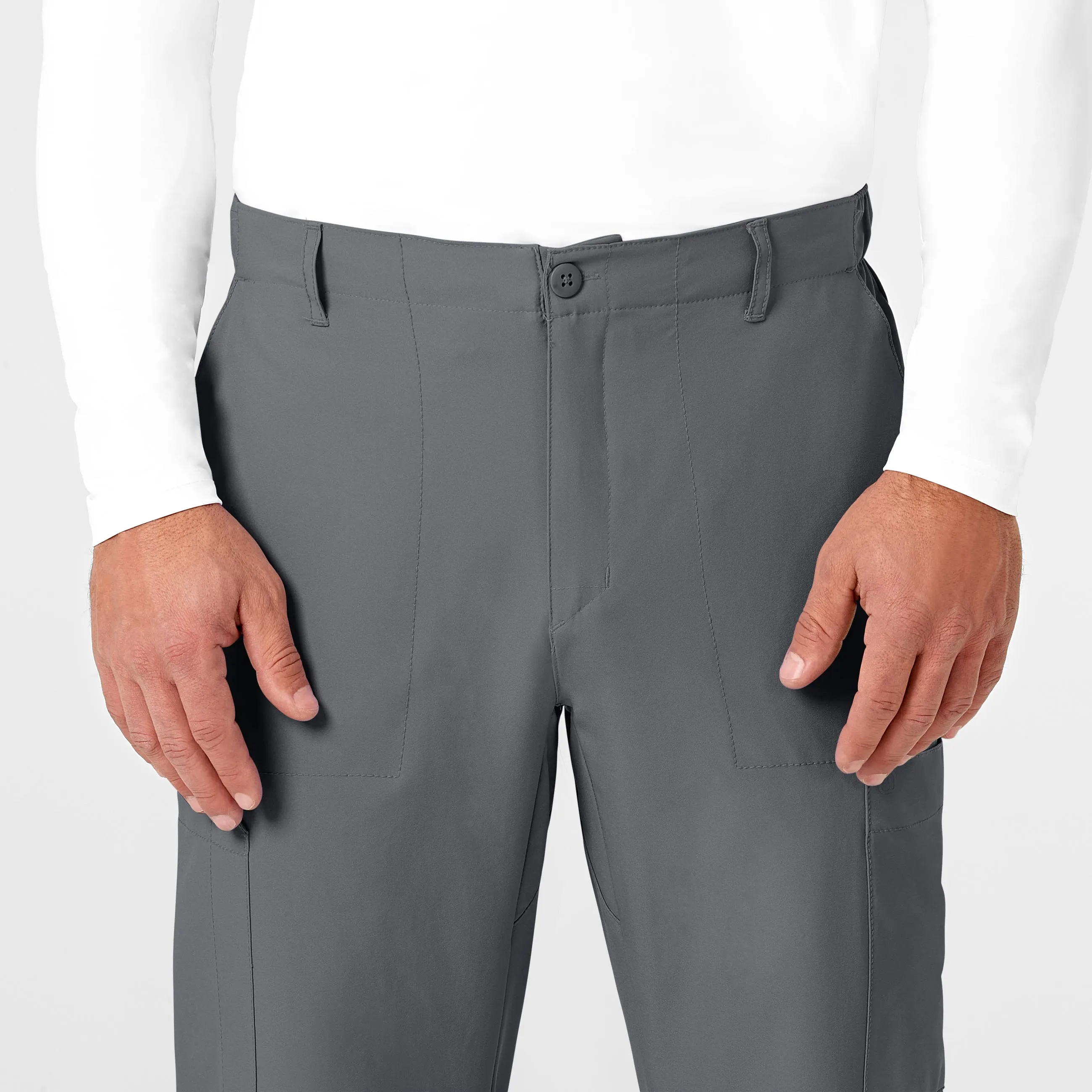 UMSL W123 Men's Flat Front Cargo Scrub Pant (Tall)