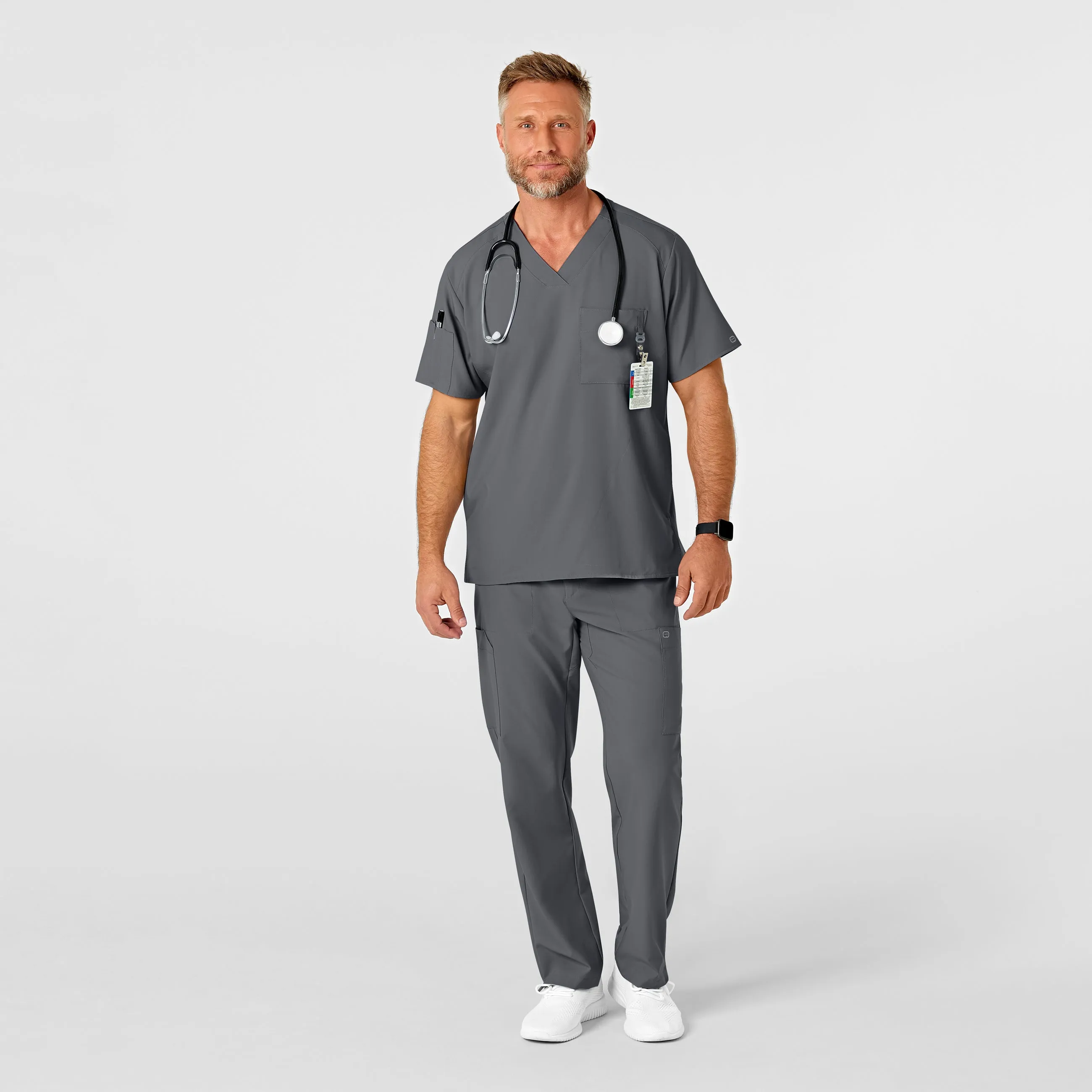 UMSL W123 Men's Flat Front Cargo Scrub Pant (Tall)