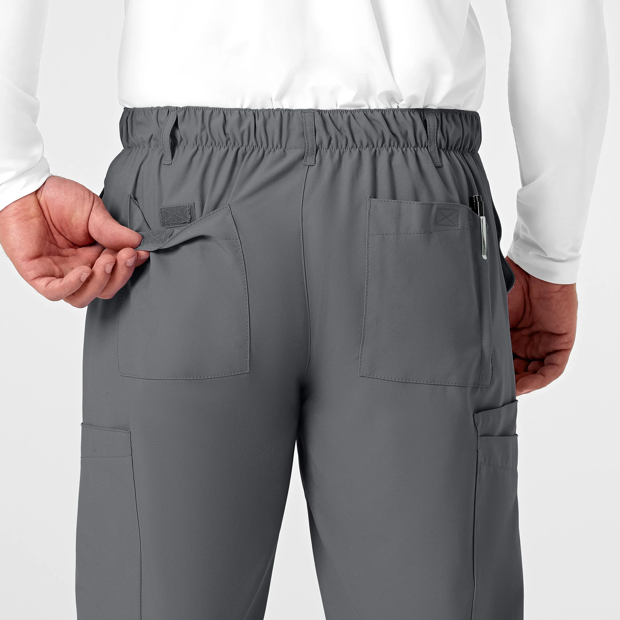 UMSL W123 Men's Flat Front Cargo Scrub Pant (Tall)