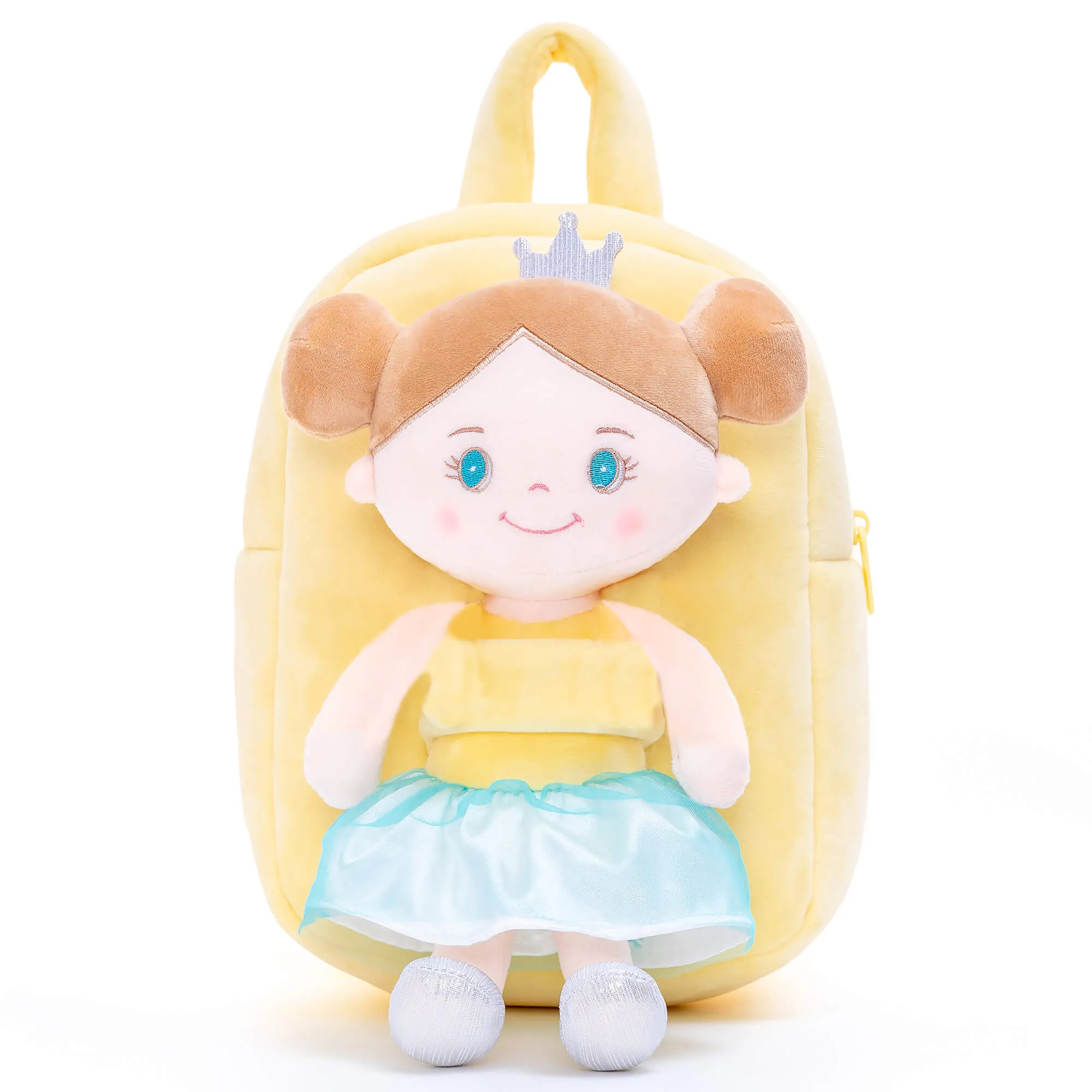 (US Only) Gloveleya 9-inch Angel Girl Doll Backpack Yellow
