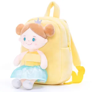 (US Only) Gloveleya 9-inch Angel Girl Doll Backpack Yellow