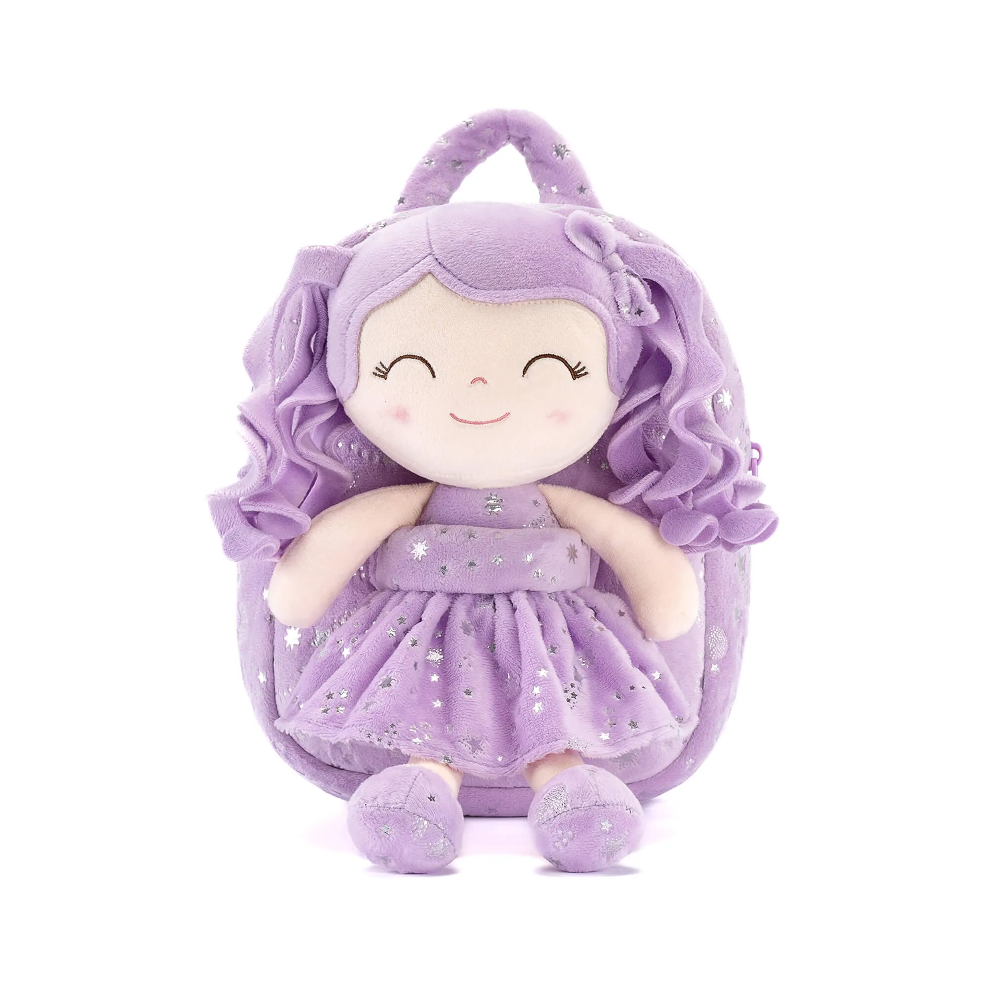 (US Only) Gloveleya 9-inch Starry Sky Girl Backpack Purple
