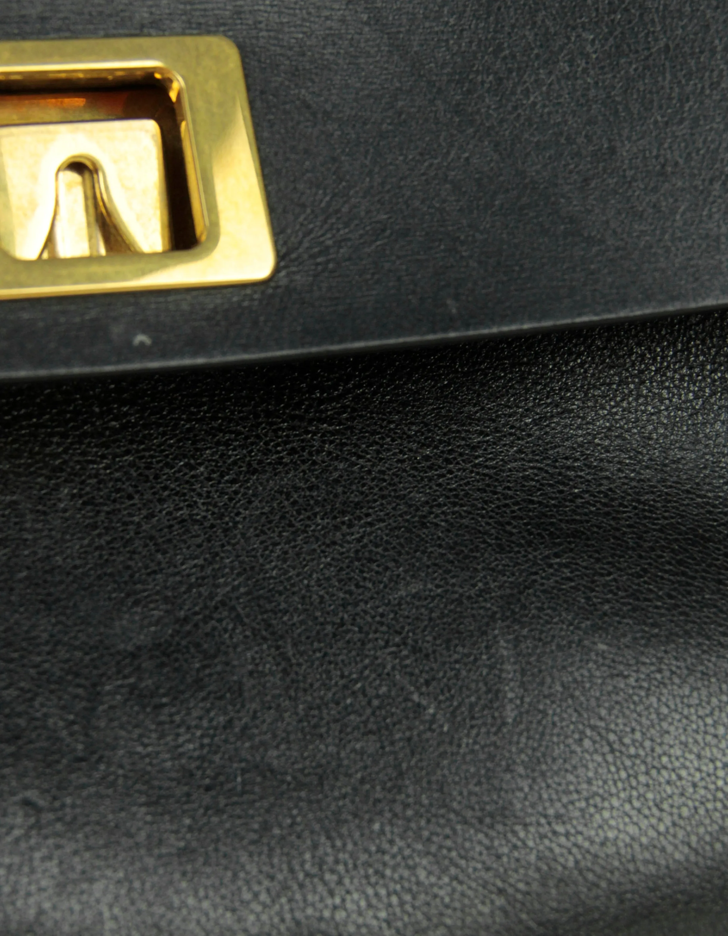 Valentino Black/ Red Smooth Calfskin Medium Vring Shoulder Bag