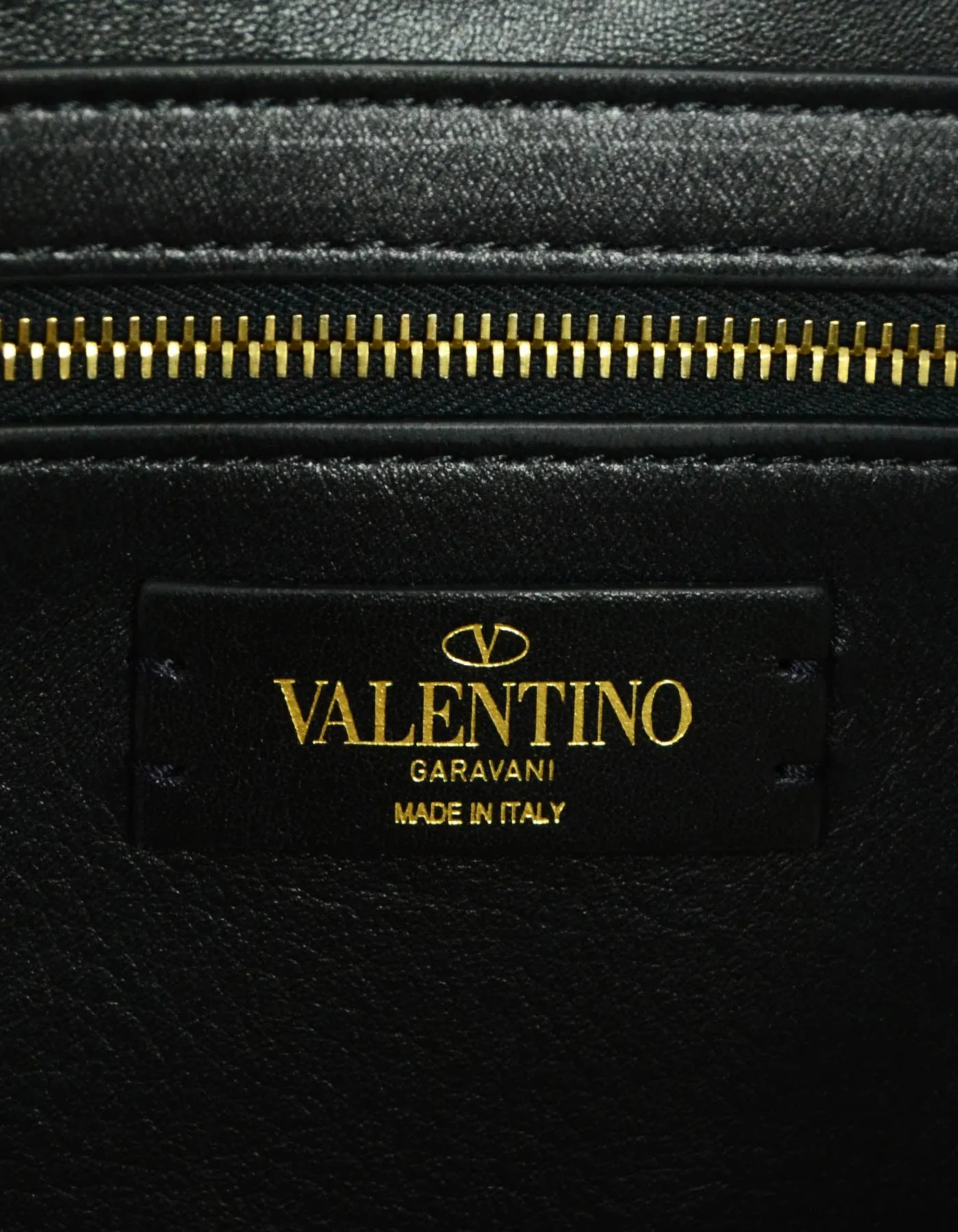 Valentino Black Roman Stud Quilted Leather Tote Bag rt. $4,750