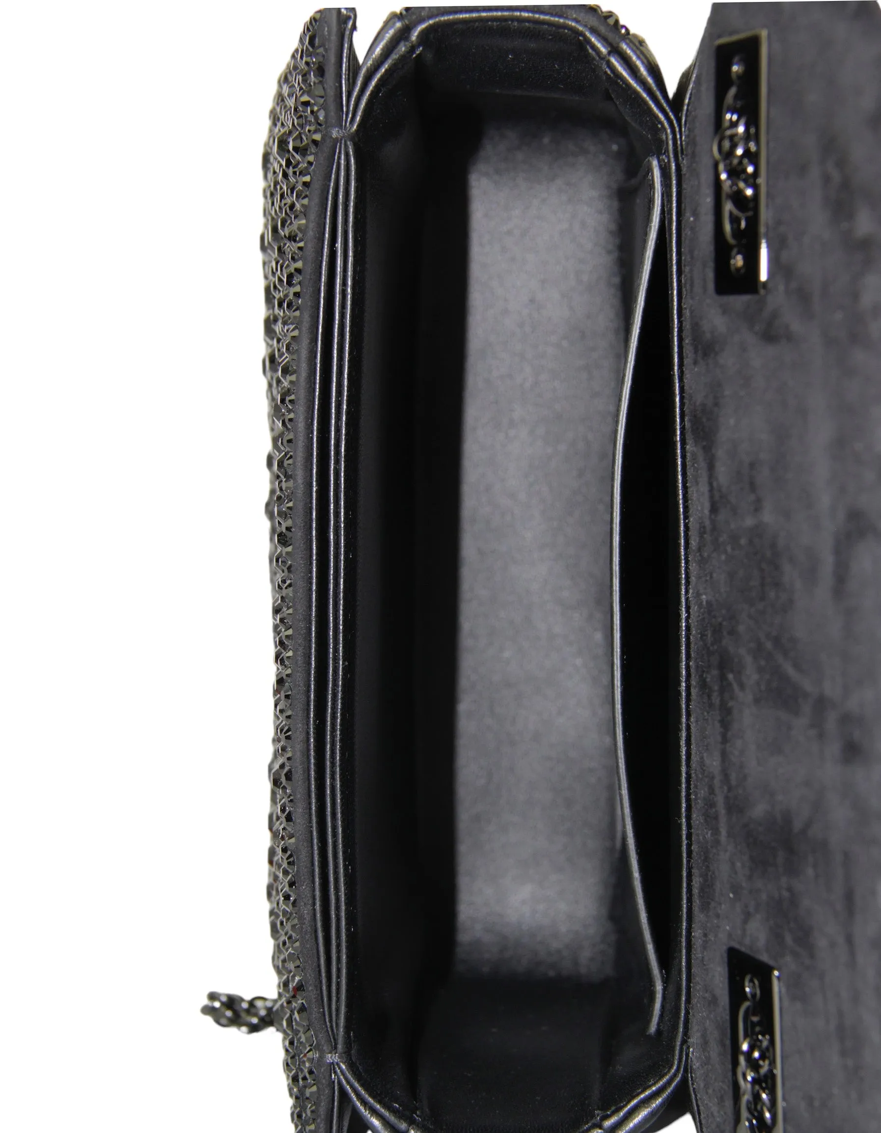Valentino NWT Black One Stud Crystal-Embellished Bag
