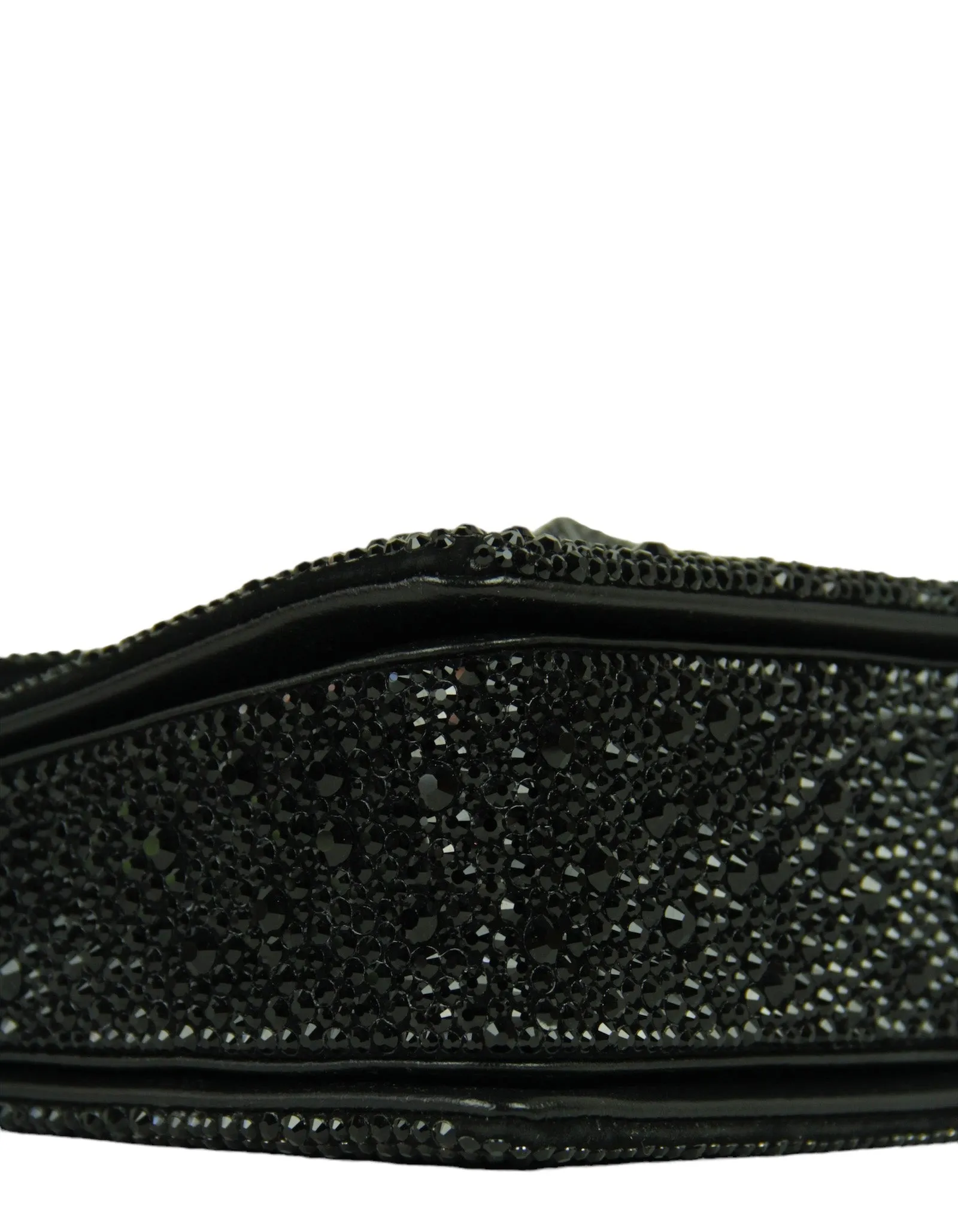 Valentino NWT Black One Stud Crystal-Embellished Bag