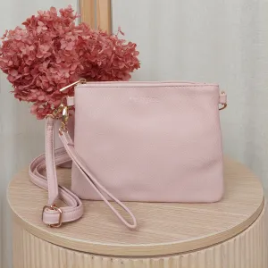 Vegan Leather Viaduct Clutch - Pink