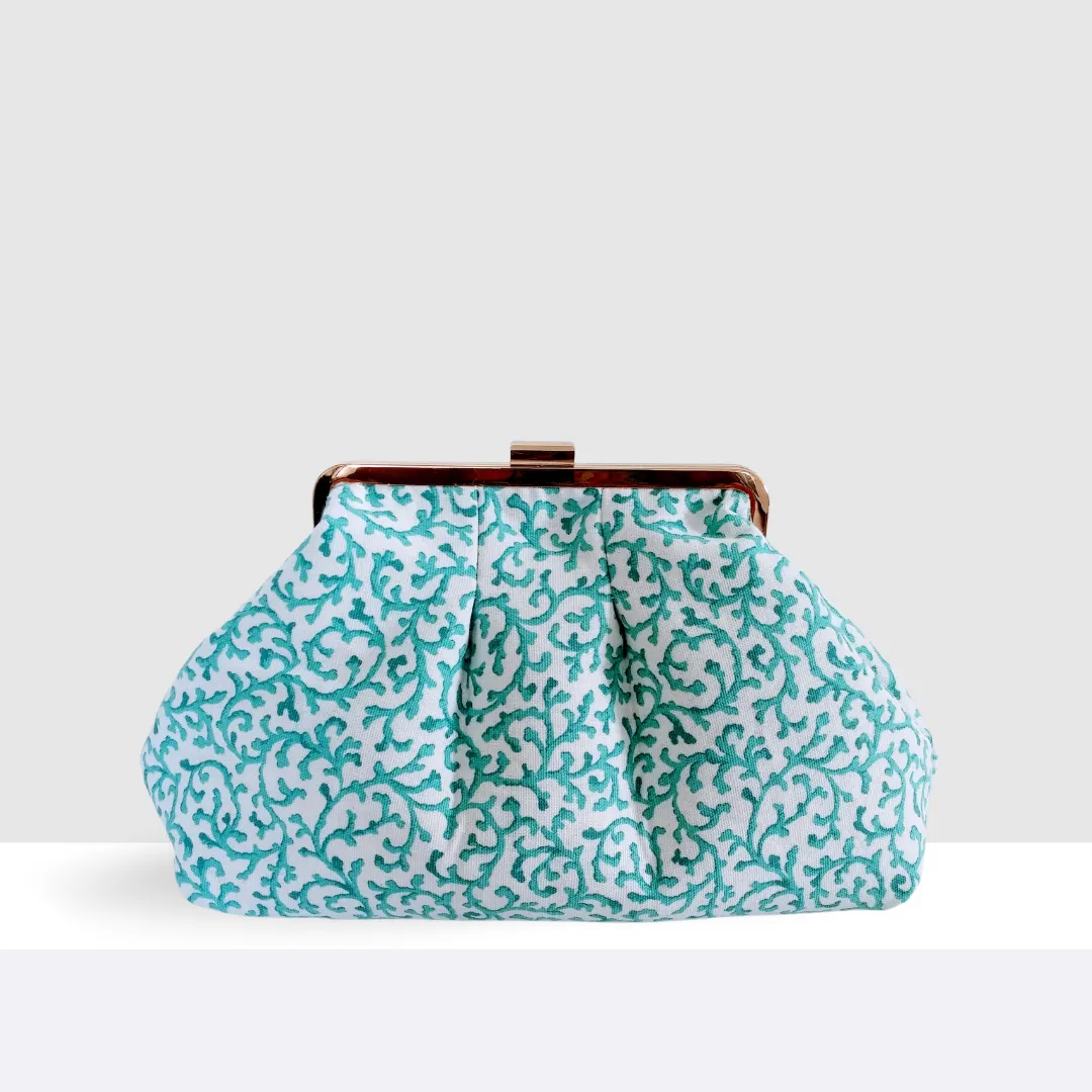 Vine Gold Clasp Purse