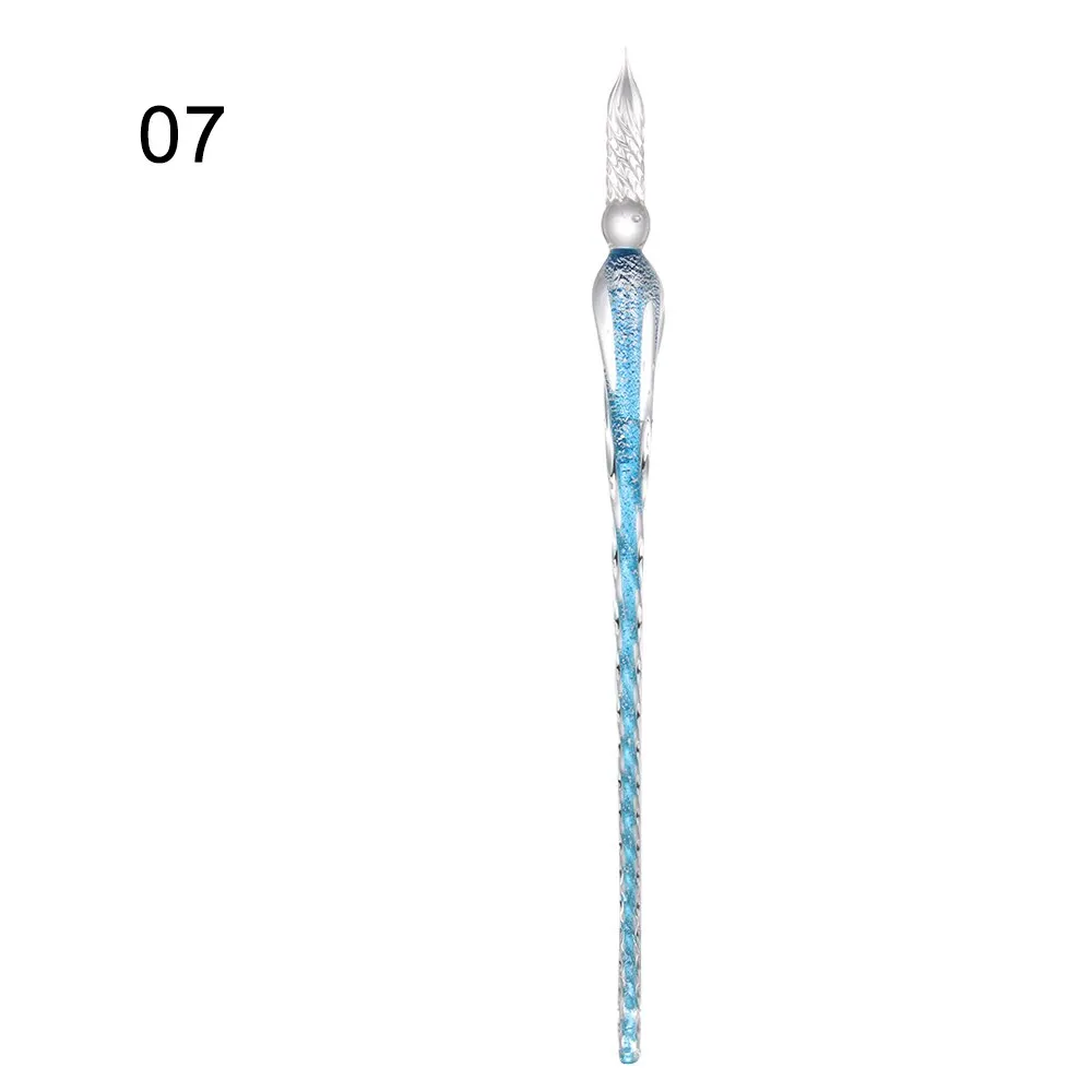 Vintage Glass Dip Dipping Pen Holder