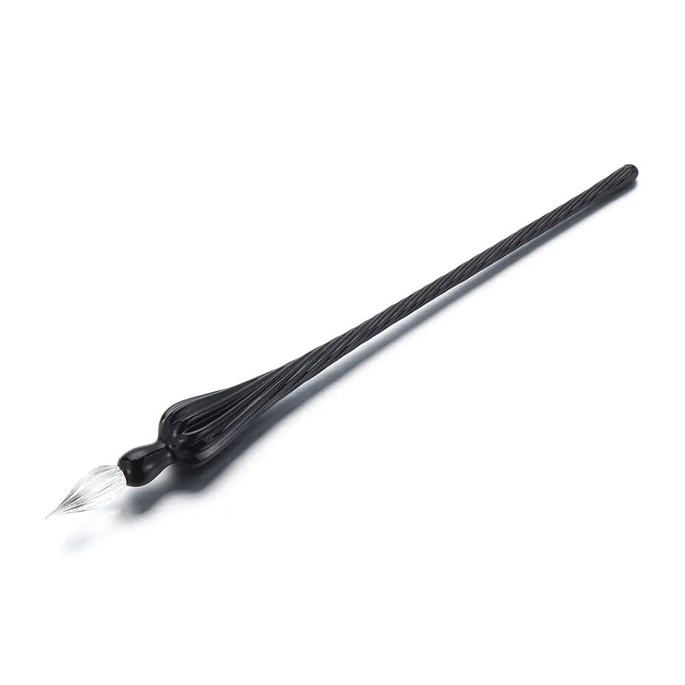 Vintage Glass Dip Dipping Pen Holder