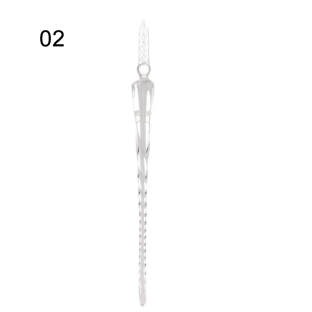 Vintage Glass Dip Dipping Pen Holder