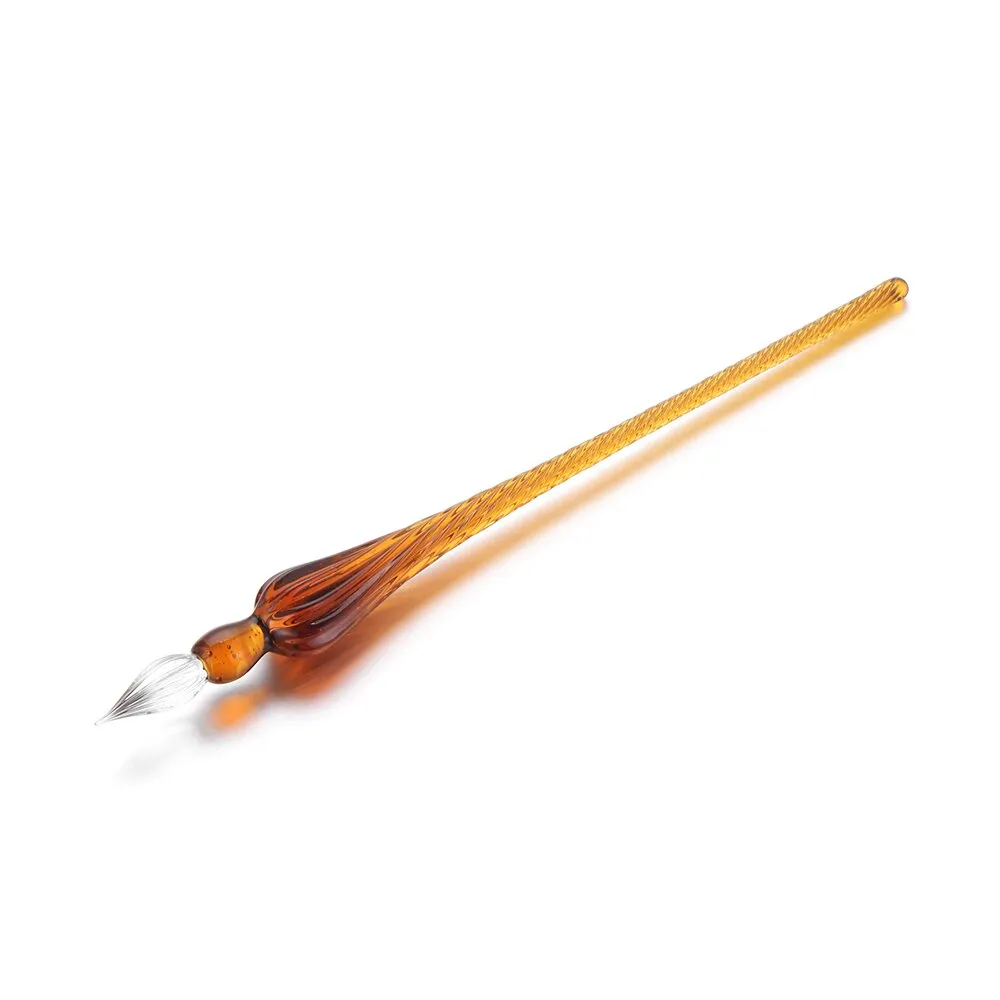 Vintage Glass Dip Dipping Pen Holder