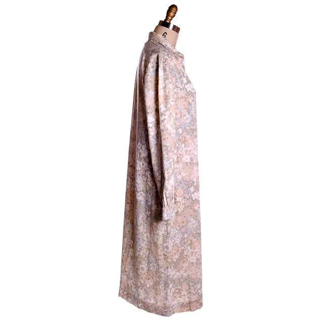 Vintage Shift Dress Margaret Smith  Pastels Print 1960s L