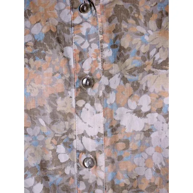 Vintage Shift Dress Margaret Smith  Pastels Print 1960s L