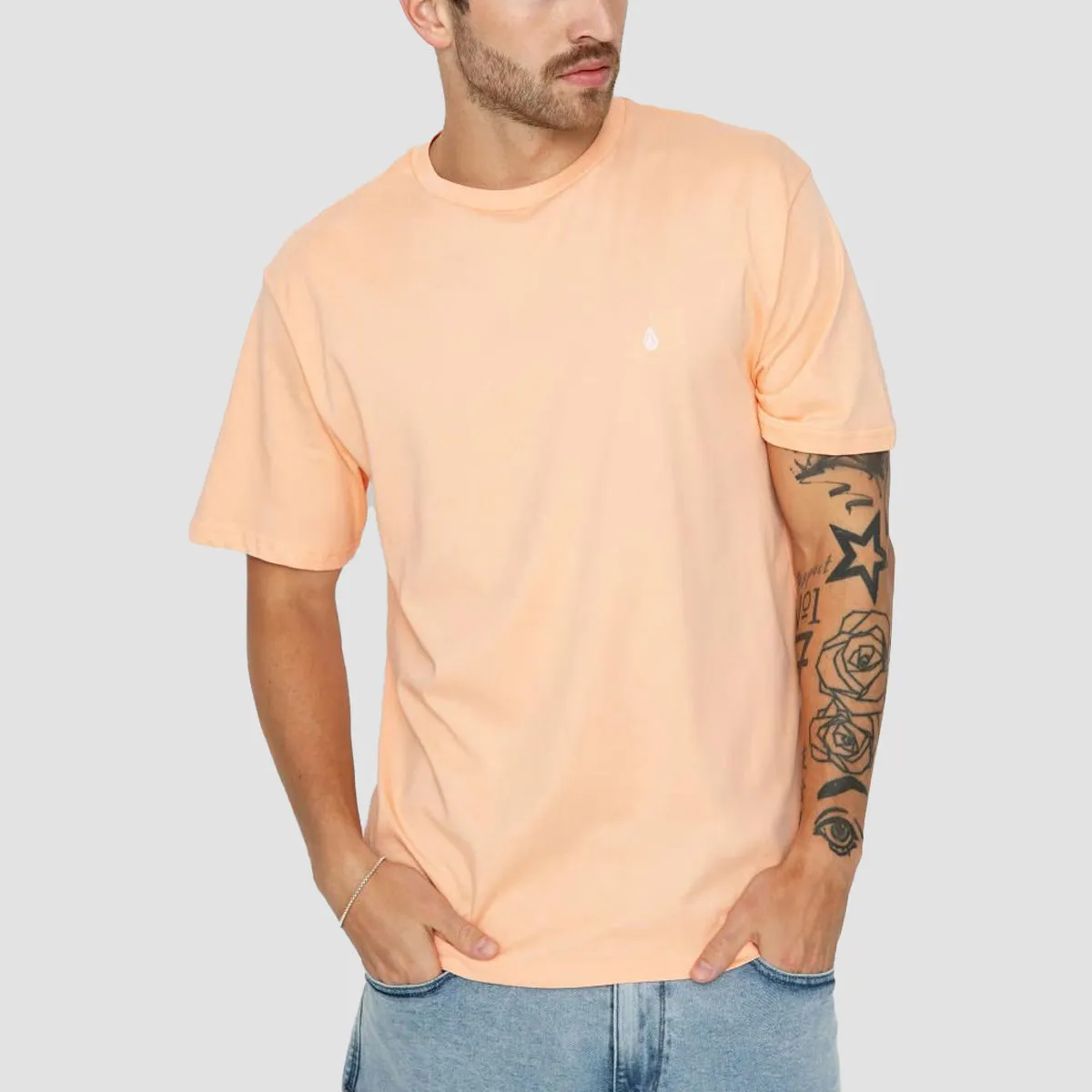Volcom Stone Blanks T-Shirt Salmon