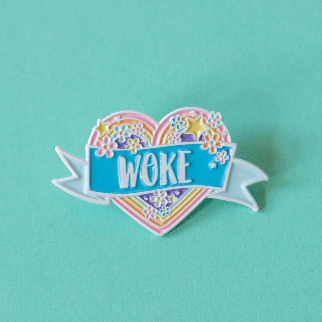 Woke Enamel Pin