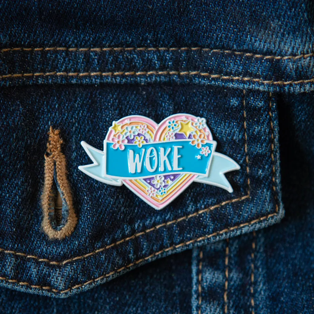 Woke Enamel Pin