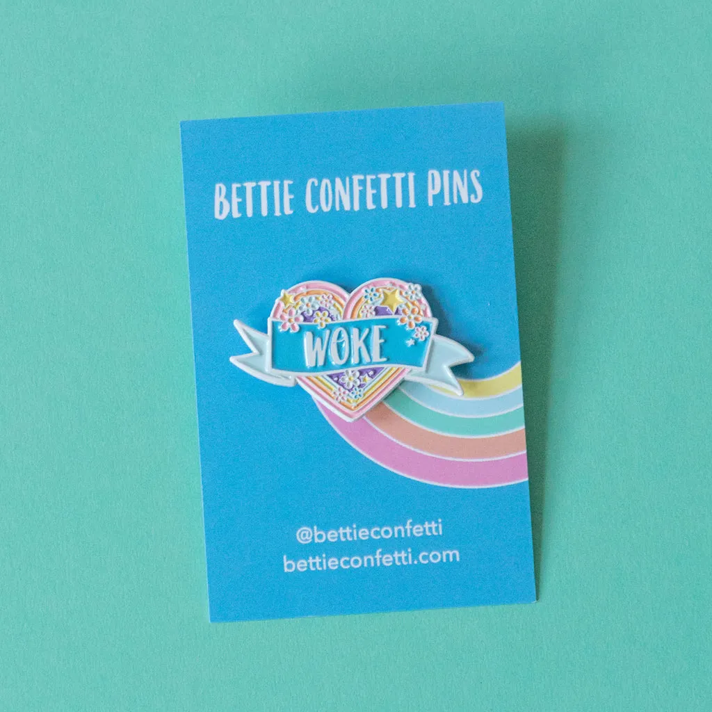 Woke Enamel Pin