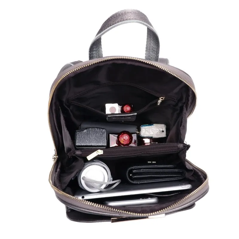 Women's Genuine Cow Leather Backpack In 5 Vibrant Colors..