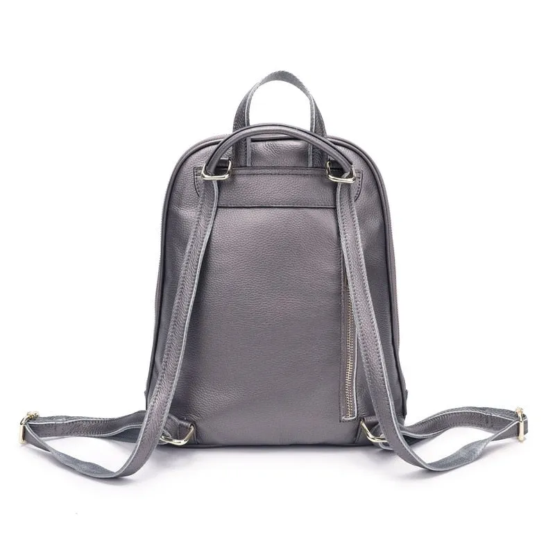 Women's Genuine Cow Leather Backpack In 5 Vibrant Colors..