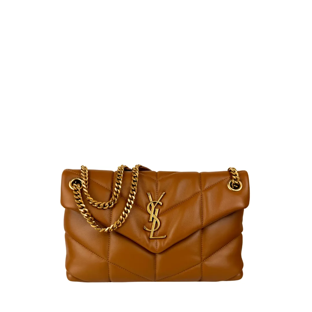 YSL Dark Honey Small Lou Puffer