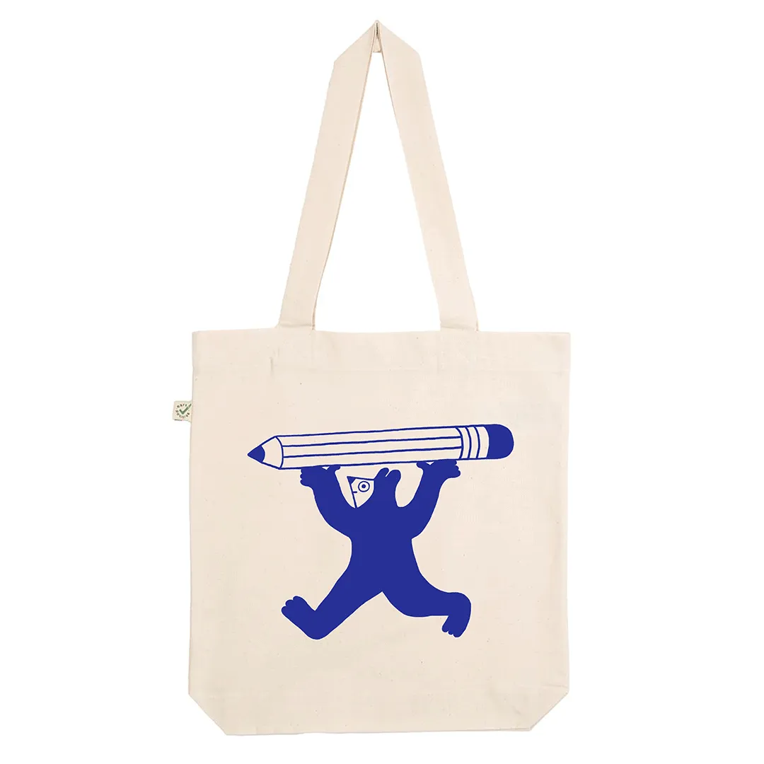 YUK FUN Pencil Person Tote Bag